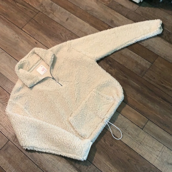 SO jr sz S Sherpa pullover euc - Picture 1 of 5